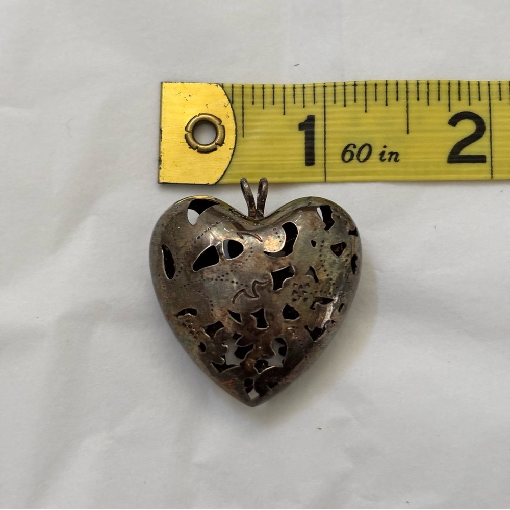 Heart‎ Pendant Old Rustic Vintage - Picture 3 of 4